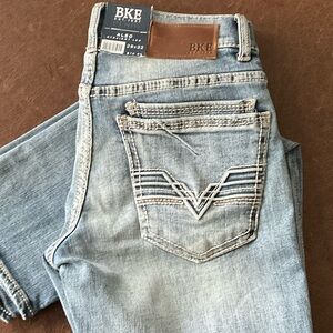 BKE Men's Straight Jeans in Light Blue